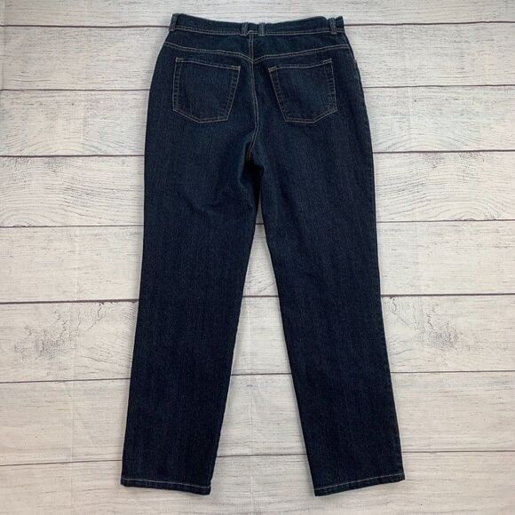 Gloria Vanderbilt Jeans sz 10 Ave Amanda Straight Dark Wash Inseam 30" - Picture 4 of 10